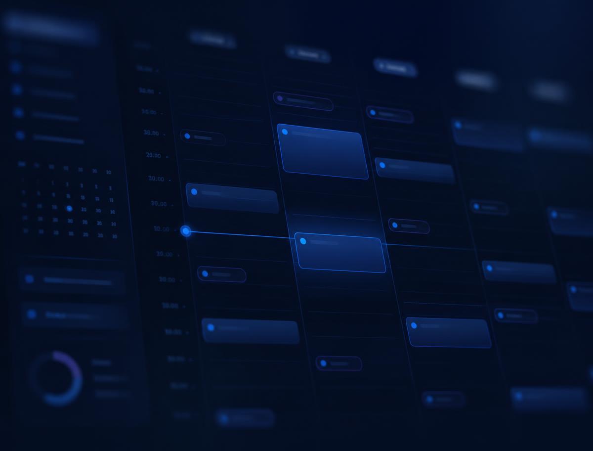 Agenda digitale di uno studio professionale con slot orari e promemoria appuntamenti